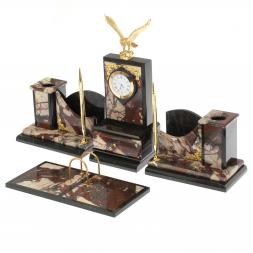 Настольный набор &amp;quot;Горный орел&amp;quot; из камня креноид