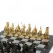 Шахматы из бронзы &amp;quot;Спарта&amp;quot; доска 40 х40 см / серый мрамор 127961