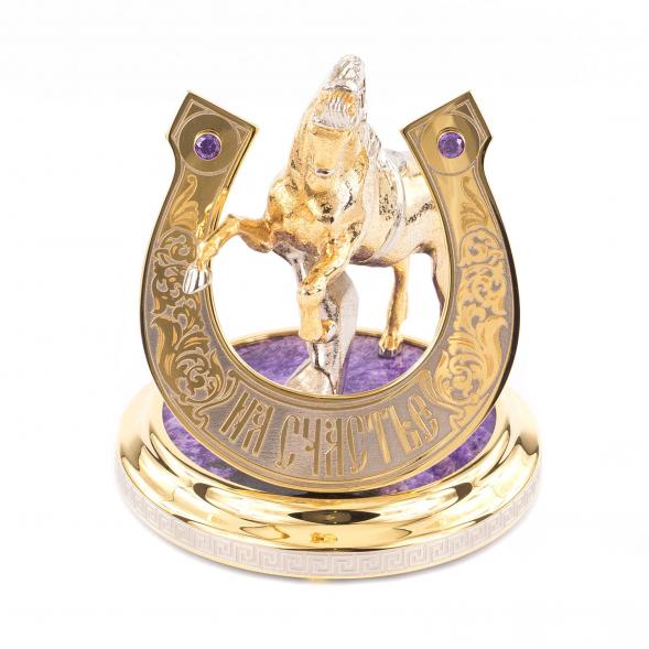 Сувенир &amp;quot;Подкова на счастье&amp;quot; чароит 119697