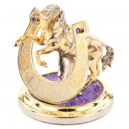 Сувенир &amp;quot;Подкова на счастье&amp;quot; чароит