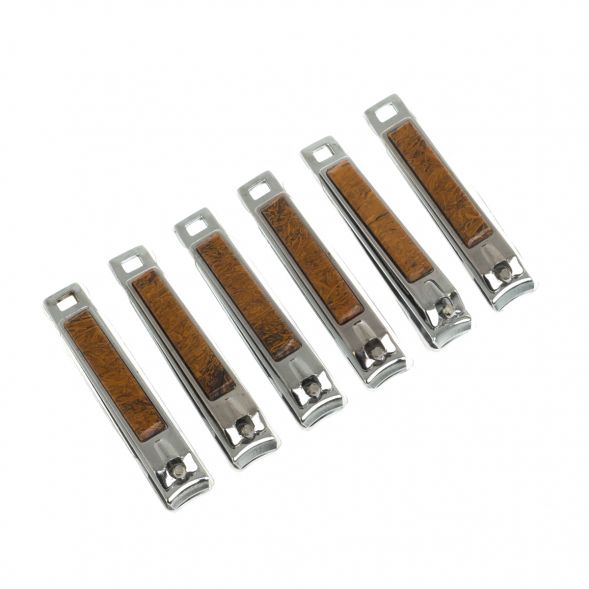 Кусачки для ногтей с камнем змеиная яшма 129179