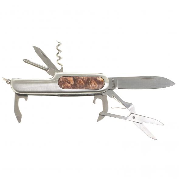 Нож мультитул складной 7 в 1 с камнем авантюрин 123866