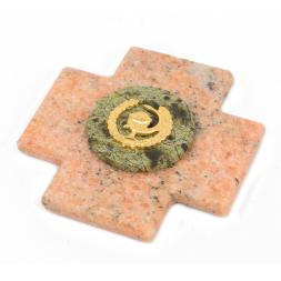 Магнит Медицинская служба мрамор змеевик зеленый