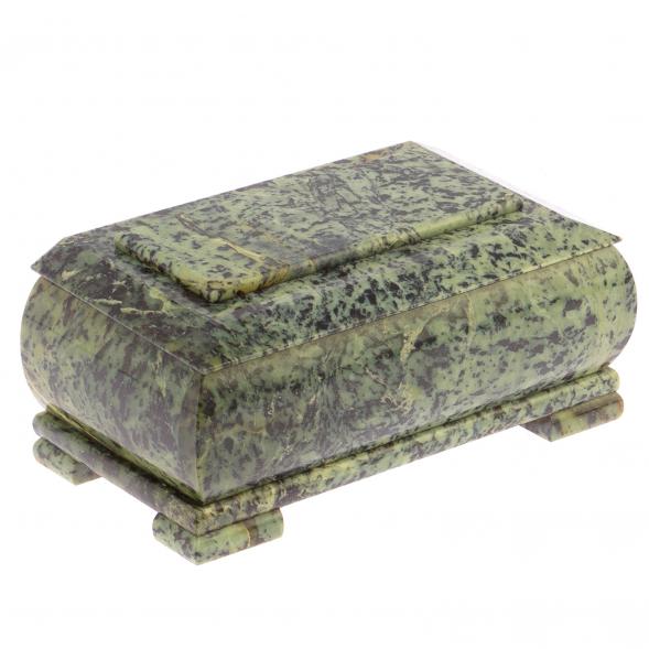 Шкатулка &amp;quot;Купюра&amp;quot; из нефрита 18х10х8,5 см 126036