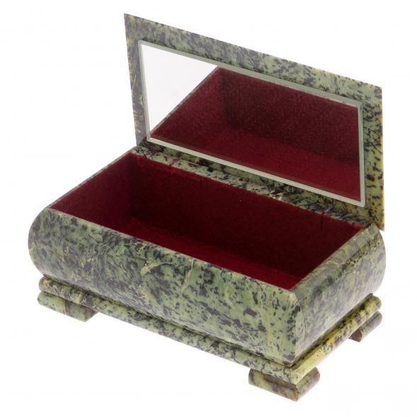 Шкатулка &amp;quot;Купюра&amp;quot; из нефрита 18х10х8,5 см 126036