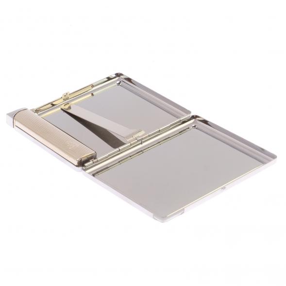 Портсигар на 10 сигарет с зажигалкой камень пирит 126173