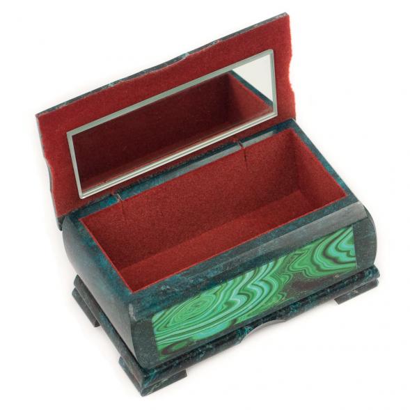 Шкатулка Хозяйка медной горы с иллюстрацией малахит 15х9х7 см 116957