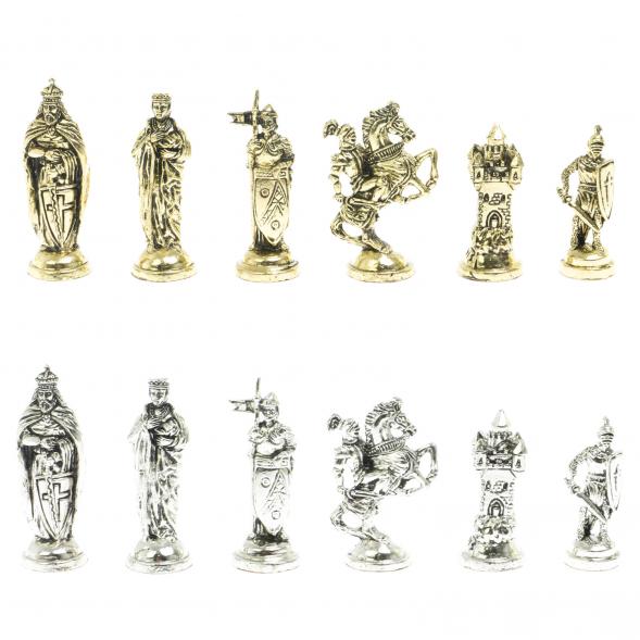 Шахматы &amp;quot;Рыцари крестоносцы&amp;quot; 44х44 см из мрамора и лемезита 128279