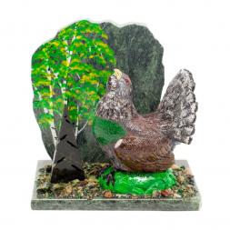 Сувенир &amp;quot;Глухарь в лесу&amp;quot; змеевик