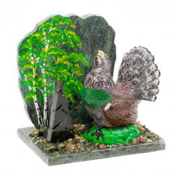 Сувенир &amp;quot;Глухарь в лесу&amp;quot; змеевик