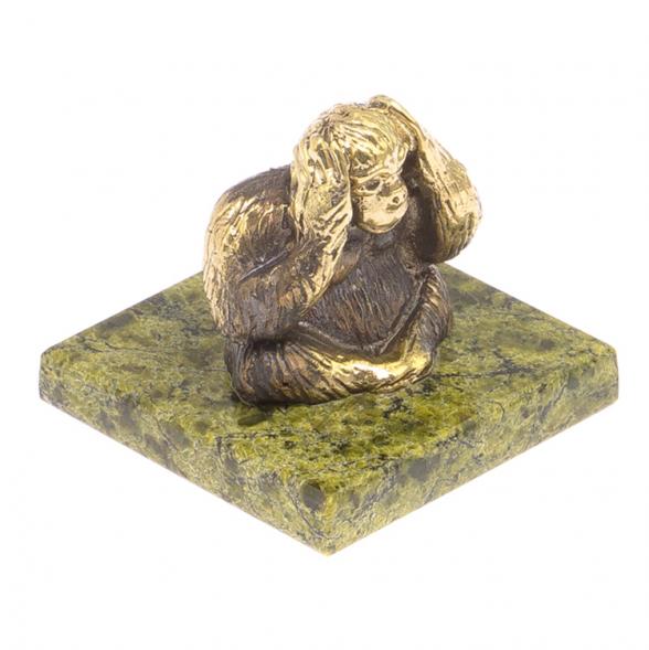 Обезьяна &amp;quot;Ничего не слышу&amp;quot; из змеевика 116761