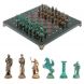 Шахматы &amp;quot;Подвиги Геракла&amp;quot; бронза / патина 28х28 см из лемезита 128196