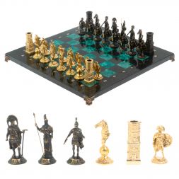 Шахматы подарочные &amp;quot;Спарта&amp;quot; фигуры шабровский змеевик