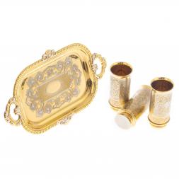 Набор "Подарочный" 3 стопки на подносе Златоуст