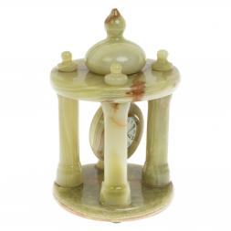 Часы настольные &amp;quot;Беседка&amp;quot; из оникса (4х7)