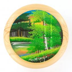 Тарелка декоративная "Лето" 25 см каменная крошка