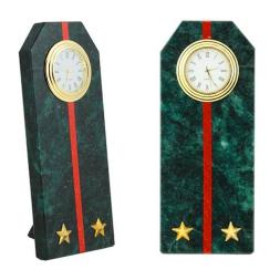 Подарочные часы &amp;quot;Погон лейтенант ВС&amp;quot; камень змеевик