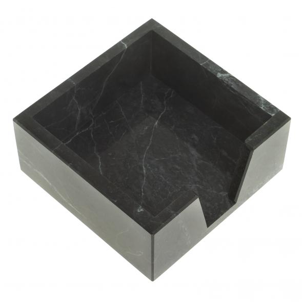 Лоток для бумаг &amp;quot;Кубарик&amp;quot; из черного змеевика 11х11х5 см 123517
