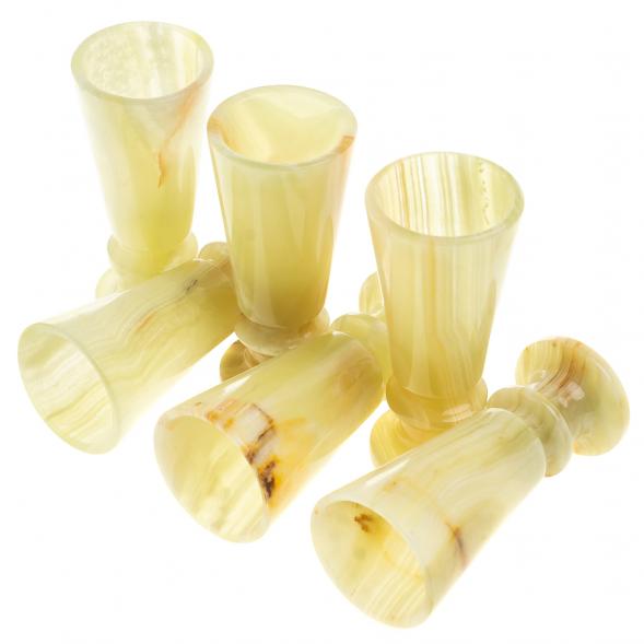 Набор рюмок &amp;quot;Конус&amp;quot; камень оникс в футляре 3,5х8 см 6 шт 20 мл 123969