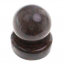 Шар из коричневого обсидиана 6 см на круглой подставке