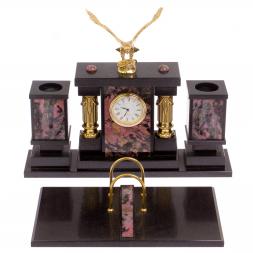 Настольный набор &amp;quot;Орёл&amp;quot; камень родонит