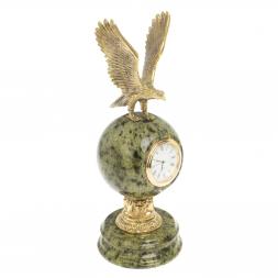 Настольные часы &amp;quot;Орел&amp;quot; бронза змеевик