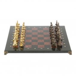 Шахматы "Шахерезада" доска 40х40 см лемезит змеевик