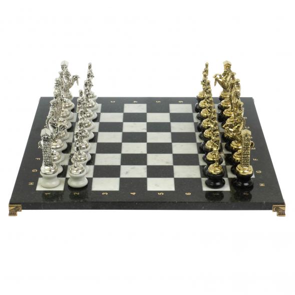 Шахматы &amp;quot;Великая Отечественная война&amp;quot; на подставках доска 48х48 см мрамор/змеевик 128515