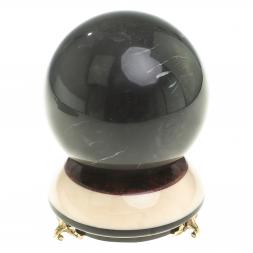 Сувенир "Шар Антистресс" черный змеевик 9,5 см