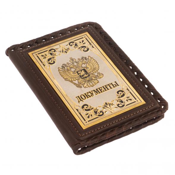 Кожаная обложка &amp;quot;Документы&amp;quot; Златоуст 126408