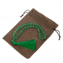 Четки из зеленого авантюрина 35 бусин