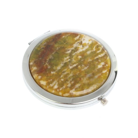 Зеркало круглое благородный офит цвет серебро 127176