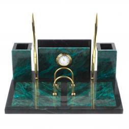 Настольный набор &amp;quot;Советник&amp;quot; из змеевика