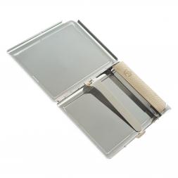 Портсигар на 10 сигарет с зажигалкой камень содалит