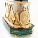 Каминные часы &amp;quot;Юрий Долгорукий&amp;quot; камень малахит Златоуст 113525