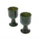 Набор рюмок на ножке из нефрита 30 мл 4х4х7 см 128662