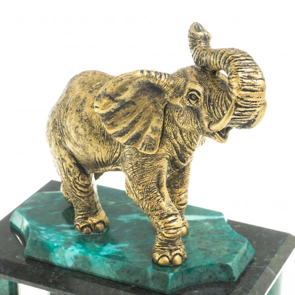 Часы &amp;quot;Индийский слон&amp;quot; камень змеевик 123243