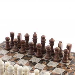 Шахматы с гравировкой "Турнирные" доска 36х36 см из гранита