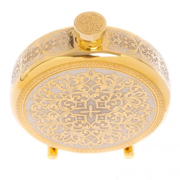 Фляжка с гравюрой &amp;quot;Заяц&amp;quot; Златоуст 125892