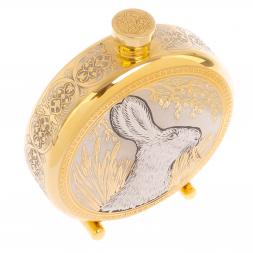 Фляжка с гравюрой &amp;quot;Заяц&amp;quot; Златоуст