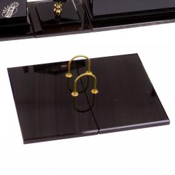 Письменный набор &amp;quot;Оптимал плюс&amp;quot; из черного обсидиана