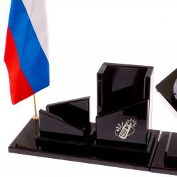 Письменный набор &amp;quot;Оптимал плюс&amp;quot; из черного обсидиана