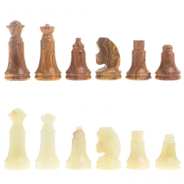 Шахматы &amp;quot;Сувенирные&amp;quot; из оникса доска 20х20 см 123974