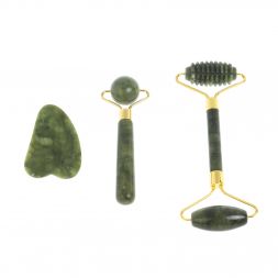 Набор массажеров из трех предметов из нефрита Бовена