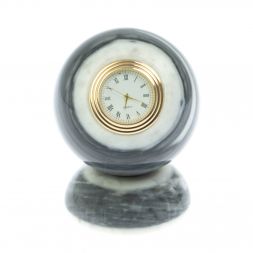 Настольные часы &amp;quot;Шар Антистресс&amp;quot; 8 см из мрамора