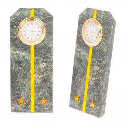 Часы &quot;Погон лейтенант таможни&quot; камень змеевик