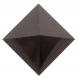Пирамида из черного змеевика 10х10х6,3 см 126336