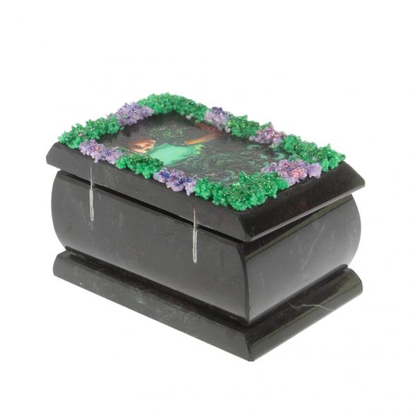 Шкатулка &amp;quot;Хозяйка медной горы&amp;quot; змеевик 10х6,5х6 см 127263