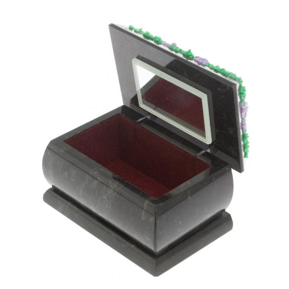 Шкатулка &amp;quot;Хозяйка медной горы&amp;quot; змеевик 10х6,5х6 см 127263