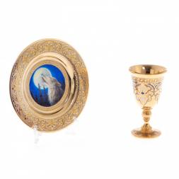 Водочный набор "Волк при луне" Златоуст